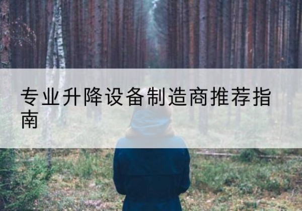 平罗电动剪叉升降平台厂家-专业升降设备制造商推荐指南